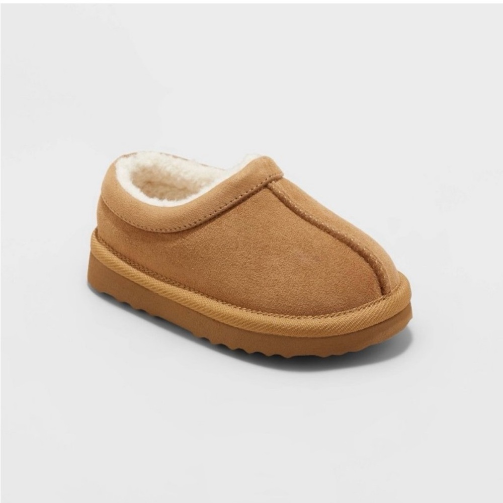 Cat and Jack Toddler Boys Channing Clog Slippers Brown NWOT